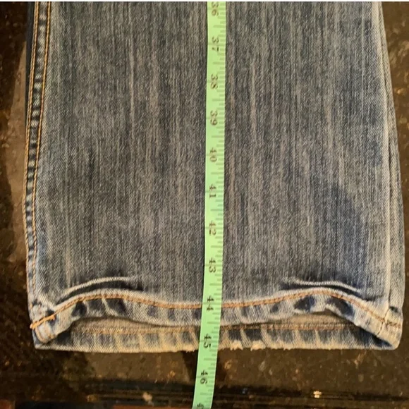 Cache 10 Floral Sequin Bell Boot flare Jeans Y2K! - Picture 12 of 15